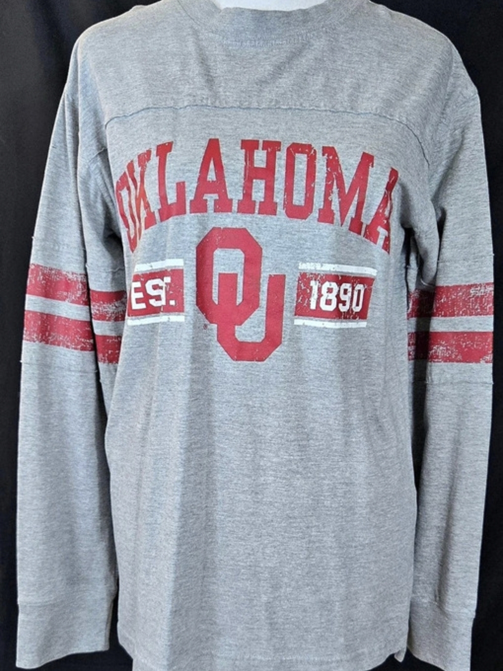 NCAA Oklahoma Sooners Long Sleeve Graphic Tee Size Small#786